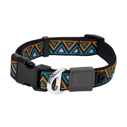 durable jacquard outdoor dog collar, a great choice for dog parents who appreciate the outdoor spirit of hiking and camping trips
