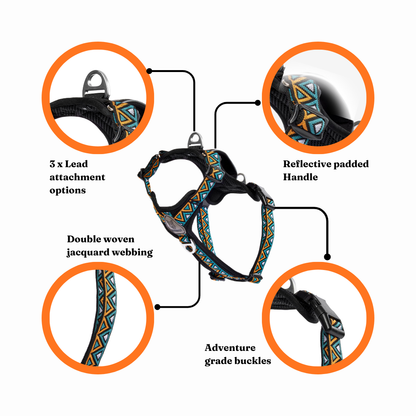 GO-B-BOLD | Dog Harness | Hollyhock