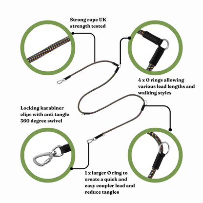 GO-B-FLEXTRA | Multifunctional Rope Lead | Lantana
