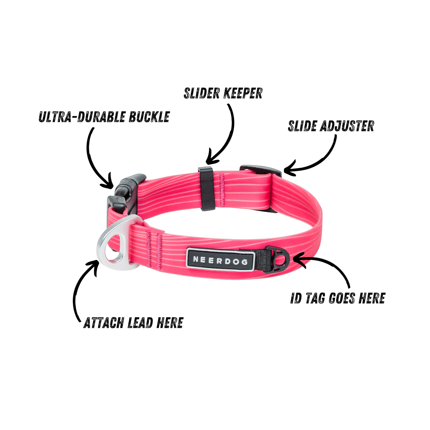 Stink-Proofed Collar - Cosmos Pink